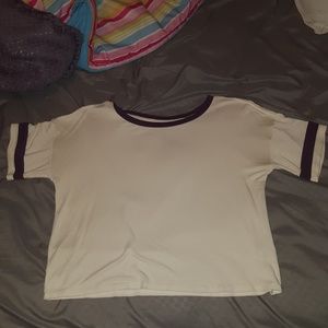 A white crop top